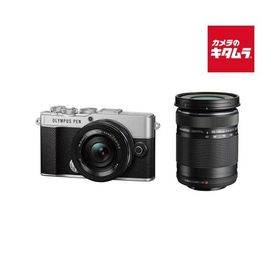 オリンパス PEN E-P7 EZ ダブルズームキット シルバー オリンパス ミラーレス一眼カメラ 軽量 4K対応 Wi-Fi対応 入門 初心者 《納期約１−２週間》