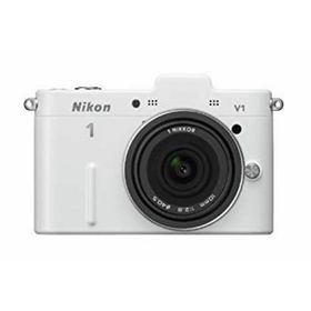 Nikon ミラーレス一眼カメラ Nikon 1 (ニコンワン) V1 (ブイワン) 薄型レンズキット ホワイトN1 V1ULK WH g6bh9ry(ミラーレス一眼)