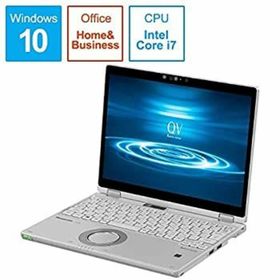 【中古】パナソニック ノートパソコン(LTE対応) Let''s note シルバー CF-QV8GFRQR(ノートPC)