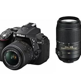 【中古】 Nikon ニコン デジタル一眼レフカメラ D5300 ダブルズームキット ブラック 2400万画素 3.2型液晶 D5300WZBK