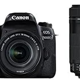 【中古】 Canon キャノン デジタル一眼レフカメラ EOS 9000D ダブルズームキット EF-S18-55mm EF-S55-250mm 付属 EOS9000D-WKIT