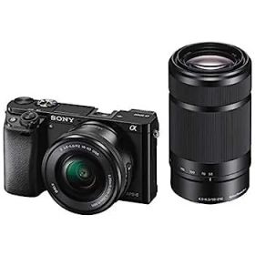 【中古】（非常に良い）ソニー ミラーレス一眼 α6000 ダブルズームレンズキット E PZ 16-50mm F3.5-5.6 OSS + E 55-210mm F4.5-6.3 OSS ブラック ILCE-6000Y B