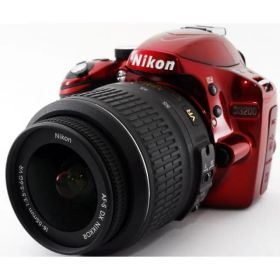 ニコン デジタル一眼 Nikon D3200 レッド レンズキット 中古 美品 新品SDカード付き 届いてすぐに使える ライブビュー 手振れ補正 動画撮影 長期保証