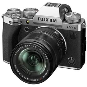 【中古】富士フイルム(FUJIFILM) ミラーレス一眼カメラ X-T5 レンズキット(XF18-55) シルバー F X-T5LK-1855-S(ミラーレス一眼)