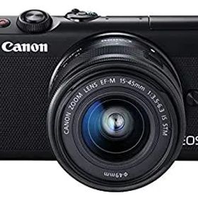 【中古】【非常に良い】Canon ミラーレス一眼カメラ EOS M100 EF-M15-45 IS STM レンズキット(ブラック) EOSM100BK1545ISSTMLK