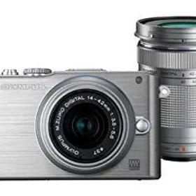【中古】OLYMPUS ミラーレス一眼 PEN Lite E-PL3 ダブルズームキット シルバー E-PL3 DZKIT SLV g6bh9ry