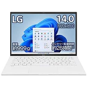 LG(エルジー) ノートパソコン gram スノーホワイト 14Z90Q-KR54J1 ［intel Core i5 /メモリ：8GB /SSD：512GB /Office Home and Business /Windows11 Home /14.0型 /日本語版キーボード /2022年夏モデル］ 14Z90QKR54J1