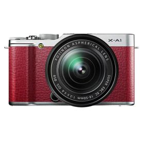 【中古】【1年保証】【美品】FUJIFILM X-A1 16-50mm ズームレンズキット レッド