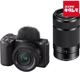 ソニー VLOGCAM ZV-E10 II ダブルズームレンズキット ブラック [ZV-E10M2X B] SONY ミラーレス一眼 4K 《納期未定》