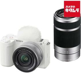 ソニー VLOGCAM ZV-E10 II ダブルズームレンズキット ホワイト [ZV-E10M2X W] SONY ミラーレス一眼 4K 《納期未定》