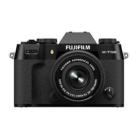 【中古】富士フイルム(FUJIFILM) ミラーレス一眼カメラ X-T50 レンズキット(XF15-45) ブラック F X-T50LK-1545-B