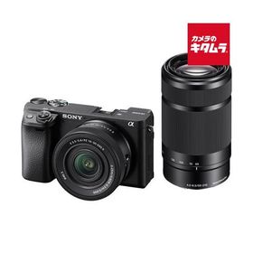 ソニー α6400 ダブルズームレンズキット ブラック [ILCE-6400X B] SONY ミラーレス一眼カメラ APS-C 《納期約１−２週間》