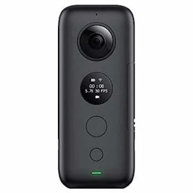 【中古】Insta360 ONE X 360度アクションカメラ、FlowState手ブレ補正搭載(SDカード別売り、V30ビデオスピードクラスmicroSDXCが必要)