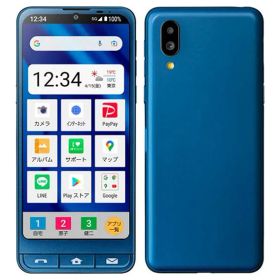 【中古】【安心保証】 シンプルスマホ6 A201SH[64GB] SoftBank インディゴブルー