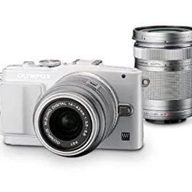 【中古-非常に良い】 OLYMPUS オリンパス ミラーレス一眼 PEN Lite E-PL6 ダブルズームキット ホワイト E-PL6 DZKIT WHT