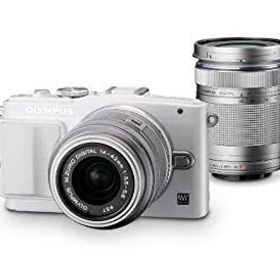 【中古】【非常に良い】OLYMPUS ミラーレス一眼 PEN Lite E-PL6 ダブルズームキット ホワイト E-PL6 DZKIT WHT khxv5rg