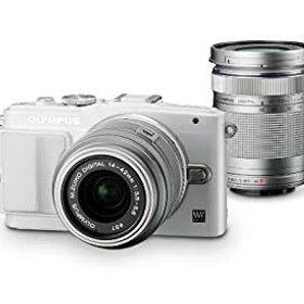 【中古】OLYMPUS ミラーレス一眼 PEN Lite E-PL6 ダブルズームキット ホワイト E-PL6 DZKIT WHT khxv5rg