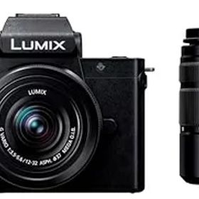 【中古】 パナソニック(Panasonic) 小型・軽量ミラーレス一眼カメラ ルミックス ダブルズームレンズキット ブラック DC-G100DW-K