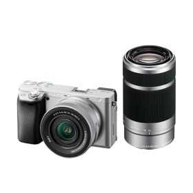 SONY ソニー デジタル一眼カメラ α アルファ α6400 ダブルズームレンズキット ILCE-6400X-S シルバー【送料無料】【KK9N0D18P】