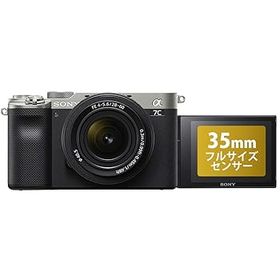 【中古】【39shop】SONYソニー★フルサイズ ミラーレス一眼カメラ α7C ズームレンズキットレンズ:SEL2860 シルバー ILCE-7CL S(非常に良い)