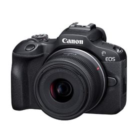 キヤノン Canon ミラーレス一眼カメラ EOS R100 標準ズームレンズキット(RF-S18-45) ブラック/APS-C/約356g EOSR100-1845ISSTMLK
