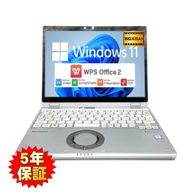 【訳あり：バッテリ消耗】【軽量タッチ】 Panasonic Let's note CF-QV8 第8世代 Core i5 8365U/1.60GHz 8GB SSD512GB M.2 Windows11 64bit WPSOffice 12インチ WQXGA+ カメラ 無線LAN 中古パソコン ノートパソコン モバイルノート PC Notebook 【中古】