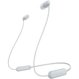 【中古】ソニー ワイヤレスイヤホン WI-C100:Bluetooth対応/25時間スタミナ/IPX4防滴/DSEE搭載 ホワイト WI-C100 WZ 小