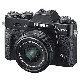 【中古】FUJIFILM ミラーレス一眼カメラ X-T30XCレンズキット ブラック X-T30LK-1545-B