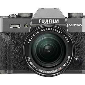 【中古】［非常に良い］富士フイルム(FUJIFILM) ミラーレス一眼カメラ X-T30レンズキット チャコールシルバー X-T30LK-CS