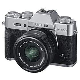 【中古】【39shop】富士フイルムFUJIFILM★ミラーレス一眼カメラ X-T30XCレンズキット シルバー X-T30LK-1545-S（非常に良い）