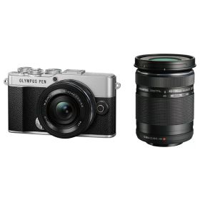 OLYMPUS PEN E-P7 EZダブルズームキット シルバー オリンパス ミラーレス一眼カメラ【即納・送料無料】