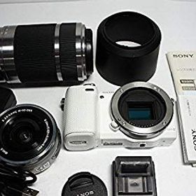 【中古】【非常に良い】ソニー SONY ミラーレス一眼カメラ α NEX-5Rダブルズームレンズキット ホワイト NEX-5RY/W i8my1cf