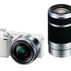 【中古】 ソニー SONY ミラーレス一眼カメラ α NEX-5Rダブルズームレンズキット ホワイト NEX-5RY/W 当店保証30日間 人気 ミラーレス一眼 ミラーレス デジタルカメラ 中古