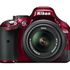 【中古】Nikon デジタル一眼レフカメラ D5200 レンズキット AF-S DX NIKKOR 18-55mm f/3.5-5.6G VR付属 レッド D5200LKRD