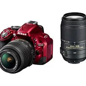 【中古】Nikon デジタル一眼レフカメラ D5200 ダブルズームキット AF-S DX NIKKOR 18-55mm f/3.5-5.6G VR/ AF-S DX NIKKOR 55-300mm f/4.5-5.6G ED VR レ