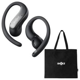 【エントリーで最大2万ポイント当たる｜10/27まで】 SHOKZ｜ショックス 【特典：キャンバスバッグ付き】完全ワイヤレスイヤホン OpenFit Air 2 ブラック SKZ-EP-000075 [ワイヤレス(左右分離) /耳かけ型 /Bluetooth対応]