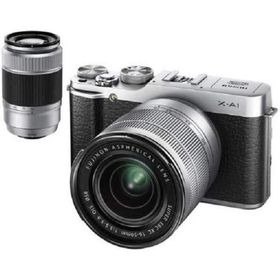 FUJIFILM X-A1ダブルズームレンズキット ズームレンズキット シルバー 良品 動作確認済み 1ヶ月保証付 小型軽量 ミラーレス