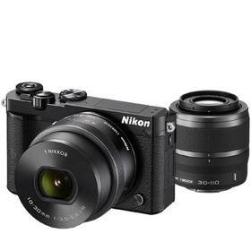 ニコン Nikon 1 J5 ダブルレンズキット ブラック ミラーレス カメラ レンズ 中古