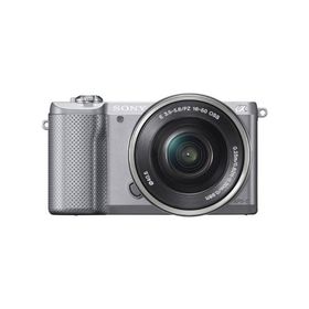SONY ミラーレス一眼 α5000 パワーズームレンズキット シルバー ILCE-5000(中古品)
