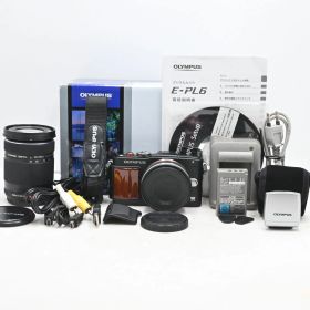 ショット数『4276』OLYMPUS ミラーレス一眼 PEN Lite E-PL6 ダブルズームキット ブラック E-PL6 DZKIT BLK