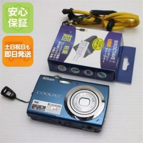 超美品 COOLPIX S230 ダークブルー 即日発送 Nikon デジカメ デジタルカメラ 本体 土日祝発送OK 00000