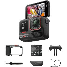 INSTA360｜インスタ360 アクションカメラ Insta360 Ace Pro 2 ストリート撮影キット（シングルバッテリー：スレート・グレー） ミッドナイトブラック CINSBBGA-ACEPRO244 [防水]
