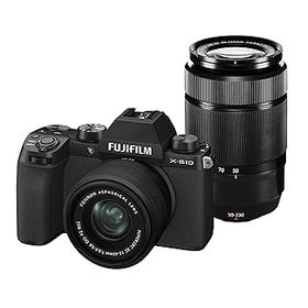 【中古】［非常に良い］富士フイルム(FUJIFILM) ミラーレスデジタルカメラ X-S10 Wズームレンズキット F X-S10LK-1545/50230 ブラック