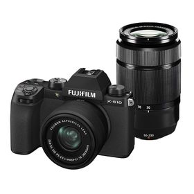 富士フイルム FUJIFILM X-S10 ダブルズームレンズキット F X-S10LK-1545/50230 ブラック ミラーレス一眼カメラ XC15-45mm XC50-230mm付属 5軸ボディ内手ブレ補正 4K動画【新品】