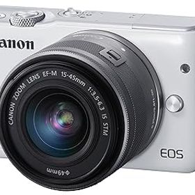 【中古】Canon ミラーレス一眼カメラ EOS M10 レンズキット(ホワイト) EF-M15-45mm F3.5-6.3 IS STM 付属 EOSM10WH-1545ISSTMLK