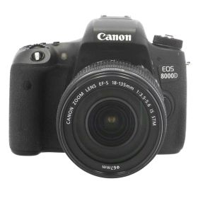 中古 デジタル一眼レンズキットCanon キヤノンEOS 8000D 18-135mm レンズキット 041032010752コンディションランク【B】（商品 No.19-0）