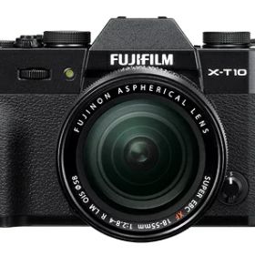 【中古】 FUJIFILM ミラーレス一眼 X-T10 レンズキット ブラック X-T10LK-B
