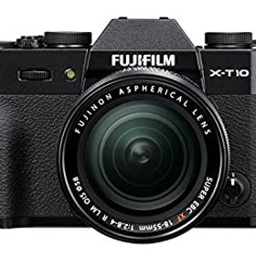 【中古】【39shop】FUJIFILM★ミラーレス一眼 X-T10 レンズキット ブラック X-T10LK-B（良い）