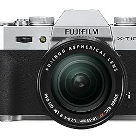 【中古】FUJIFILM ミラーレス一眼 X-T10 レンズキット シルバー X-T10LK-S