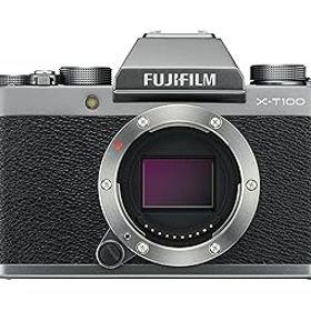 【中古】FUJIFILM ミラーレス一眼 X-T100ダークシルバー X-T100-DS
